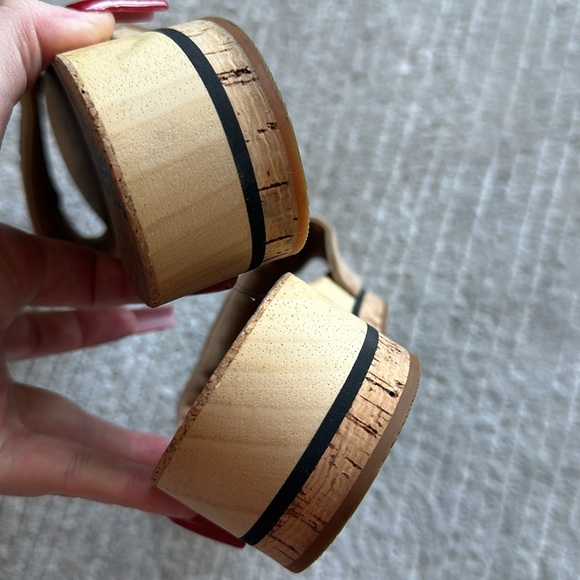 Chanel Suede and Cork mule slides - Picture 8 of 10